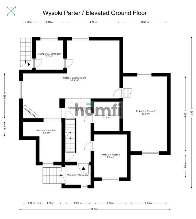 A 225 m² house - 6 rooms, 2 bathrooms, situated on a large plot with a pond and a workshop - Дім - Продаж - Wrocławski, Długołęka / Śliwice