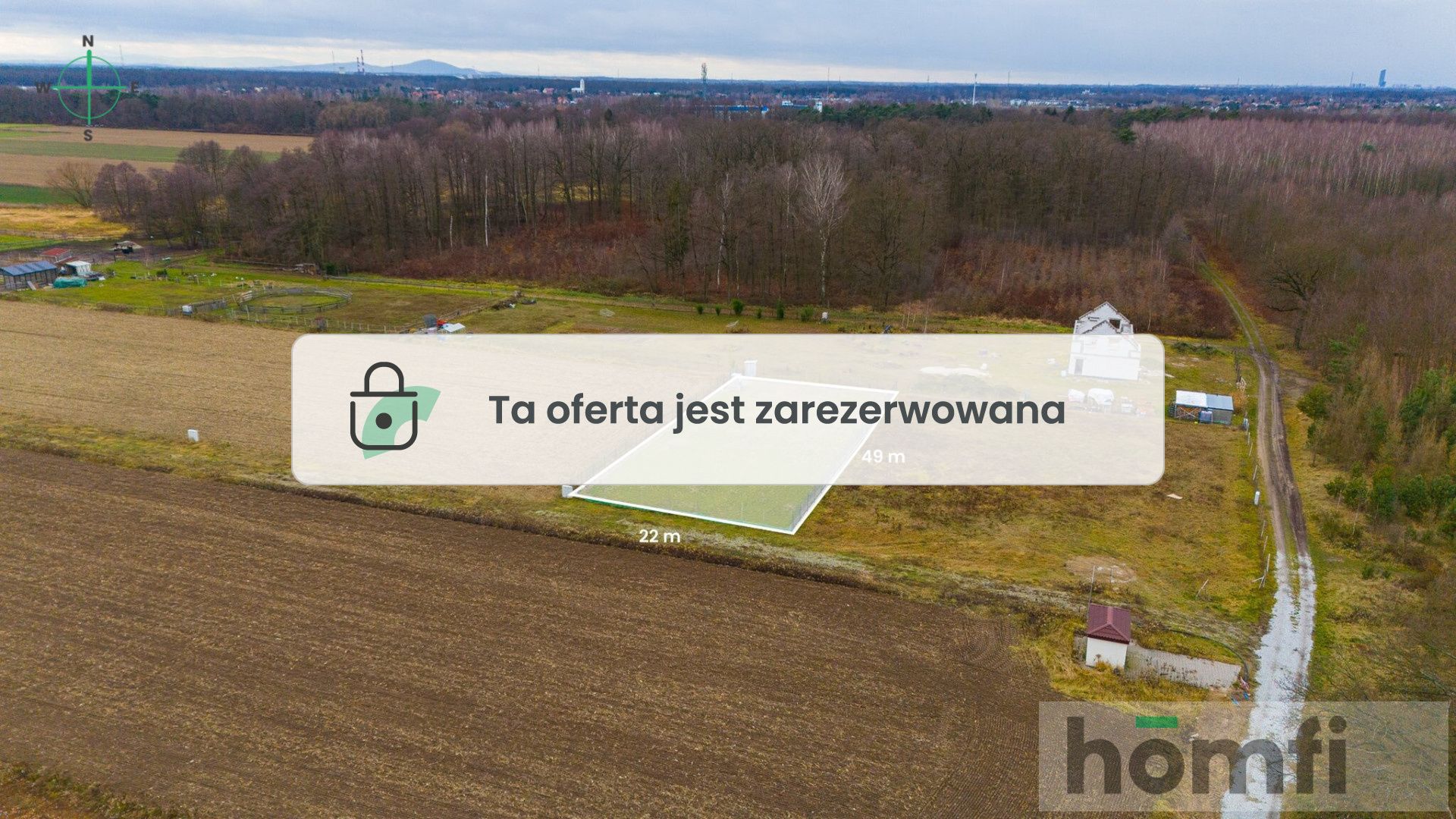 Działka budowlana 1076 m2, pod lasem w Jeszkowicach - Działka - Sprzedaż - Wrocławski, Czernica / Jeszkowice