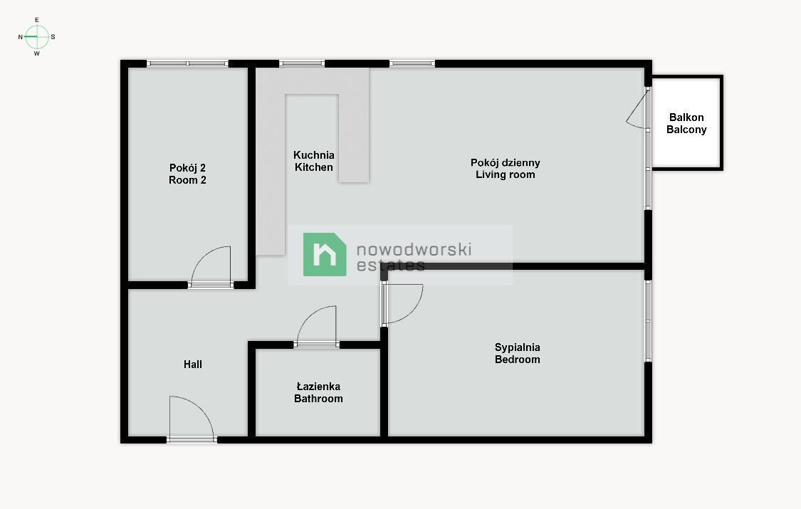 Przestrzenne 3-pokojowe mieszkanie przy Czerniakowskiej - Mieszkanie - Wynajem - Warszawa, Mokotów