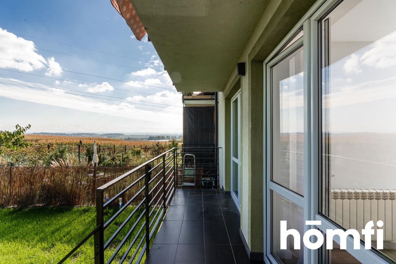 Trzypokojowe mieszkanie z ogrodem, dwoma miejscami postojowymi i komórką lokatorską blisko Krakowa - Mieszkanie - Sprzedaż - Krakowski, Michałowice / Raciborowice