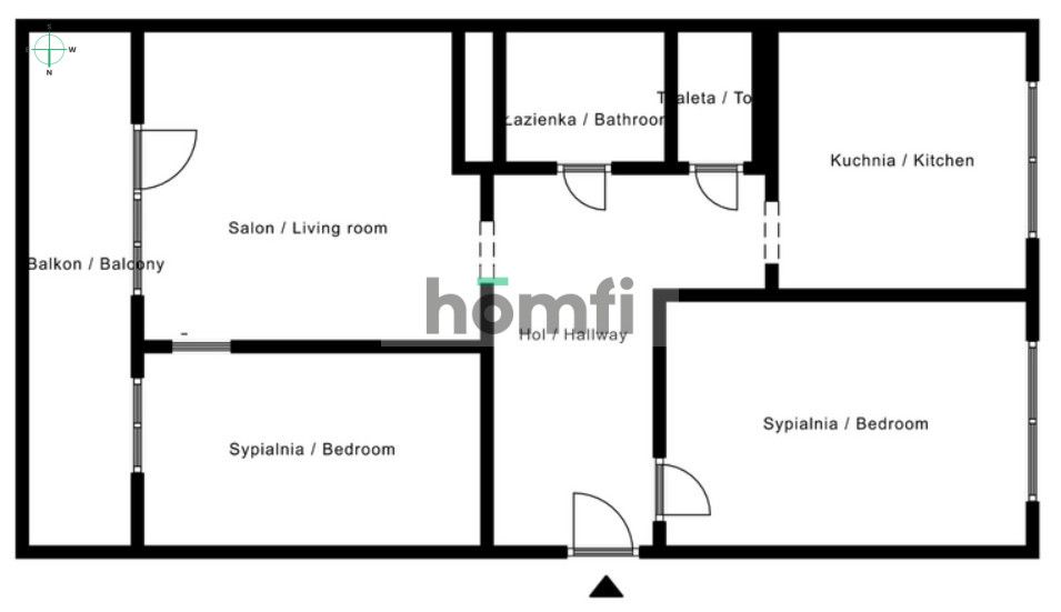 3 pokoje | 55 m² | blisko Wrocławia | dla rodziny - Mieszkanie - Wynajem - Wrocławski, Kąty Wrocławskie / Sadków