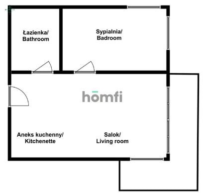 Dwupokojowe mieszkanie z dużym balkonem plus 3 miejsca parkingowe - Mieszkanie - Sprzedaż - Wejherowski, Wejherowo / Bolszewo