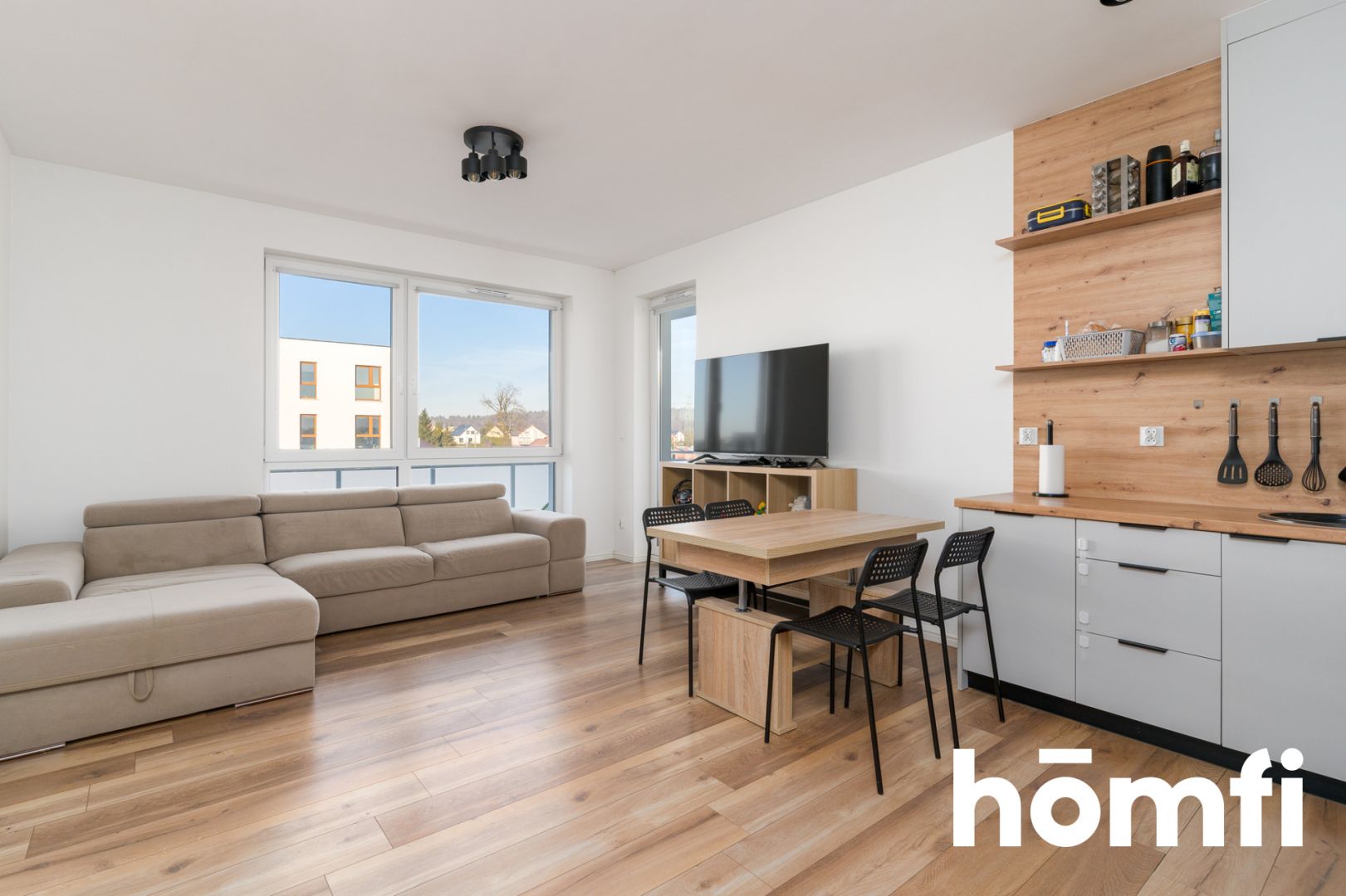 Dwupokojowe mieszkanie z dużym balkonem plus 3 miejsca parkingowe - Mieszkanie - Sprzedaż - Wejherowski, Wejherowo / Bolszewo