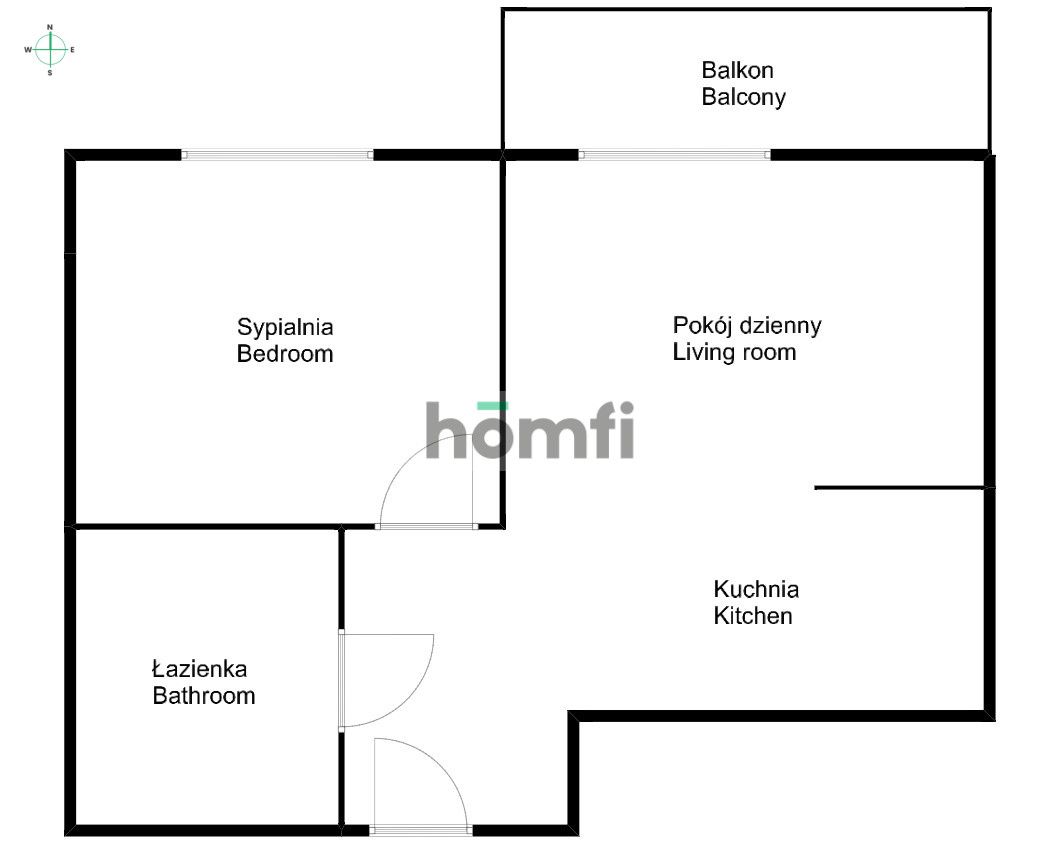 Jesionowa / Tarnogaj - 2 pokoje + balkon + parking - Mieszkanie - Wynajem - Wrocław, Krzyki / Tarnogaj