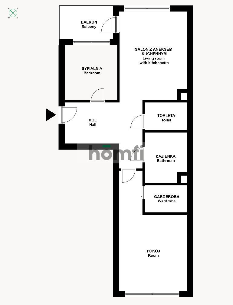 Klimatyzowany, 3-pokojowy, z balkonem - od 1.04 - Mieszkanie - Wynajem - Kraków, Zabłocie