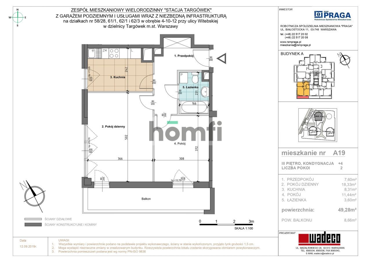 2 room apartment on Targówek | garage | storage | subway - Квартира - Оренда - Warszawa, Targówek