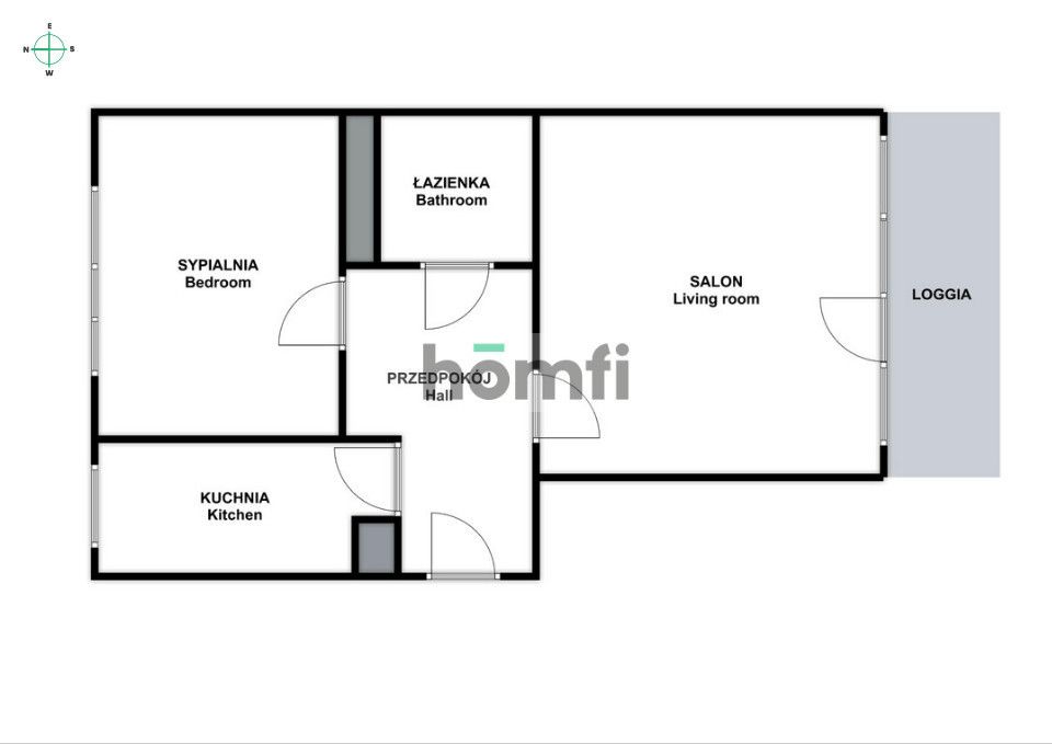 Two-Room Apartment | 49,3 m2 | Wysłouchów | To Renovate - Apartment - Sale - Kraków, Podgórze / Kurdwanów