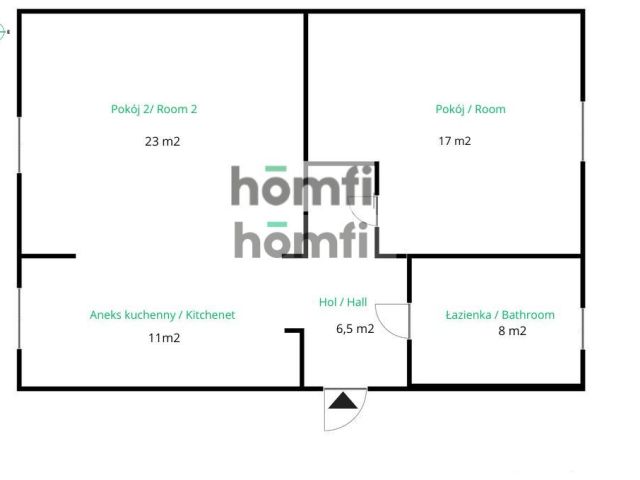Mieszkanie duże 2 pokoje, blisko centrum. - Mieszkanie - Sprzedaż - Gdańsk, Orunia
