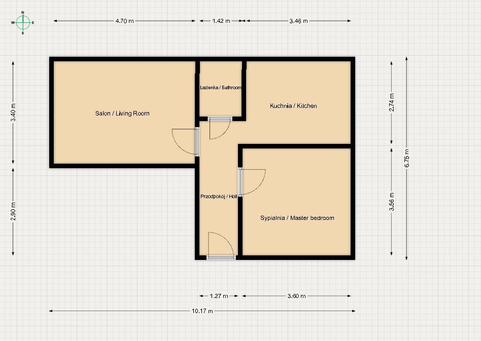 2 pokoje, piwnica, mieszkanie przy Parku - Mieszkanie - Sprzedaż - Gliwice, Baildona