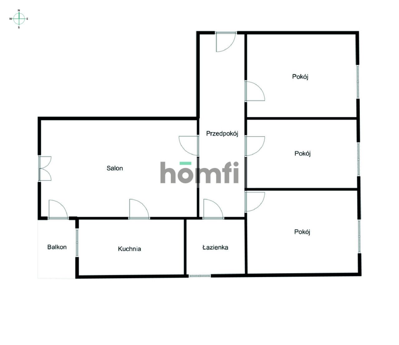 4-room apartment for rent at ul. Godebski - Apartment - Rent - Wrocław, Śródmieście / Biskupin