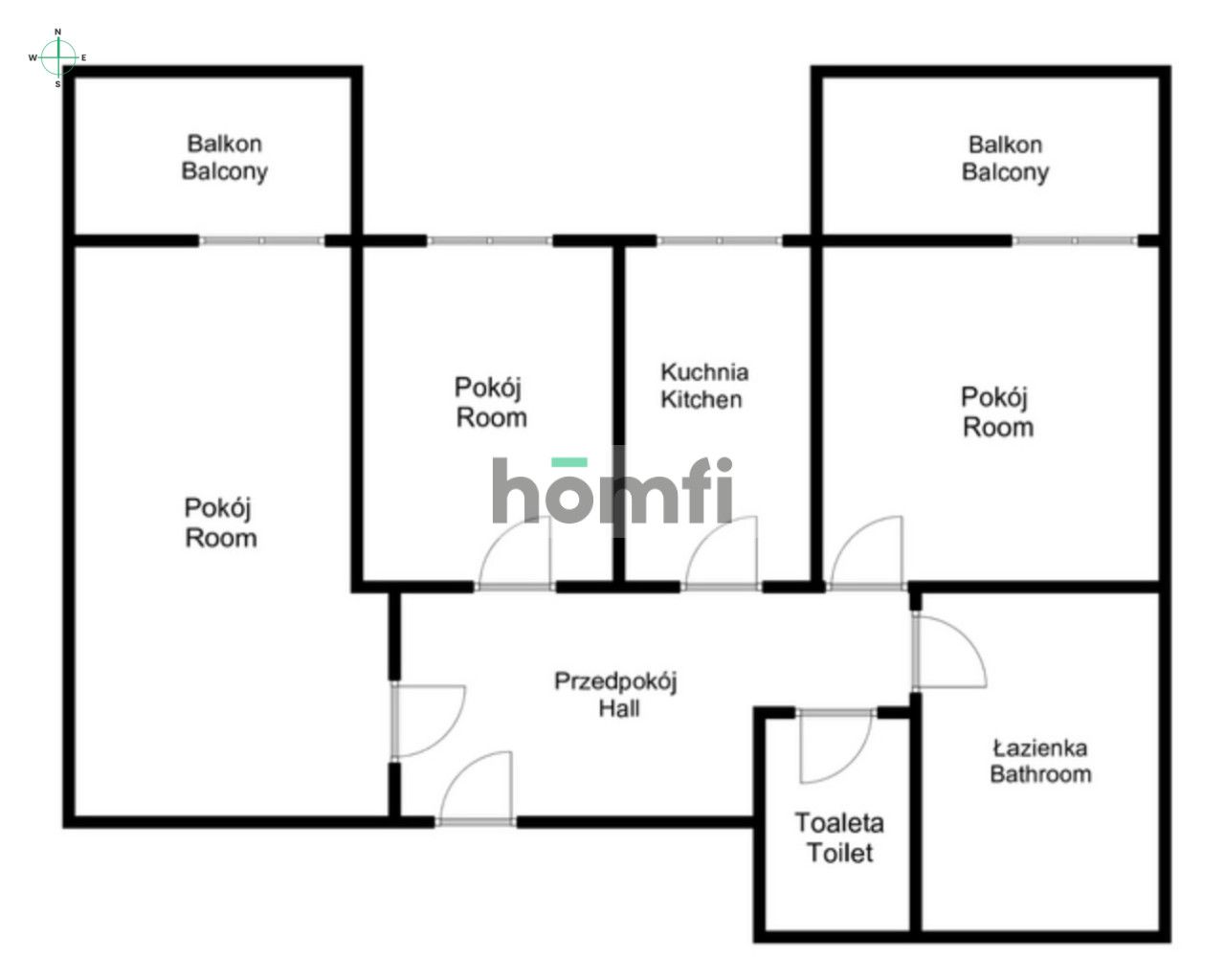 Do wynajęcia 3-pokojowe mieszkanie dla studentów - Mieszkanie - Wynajem - Wrocław, Śródmieście / Plac Grunwaldzki