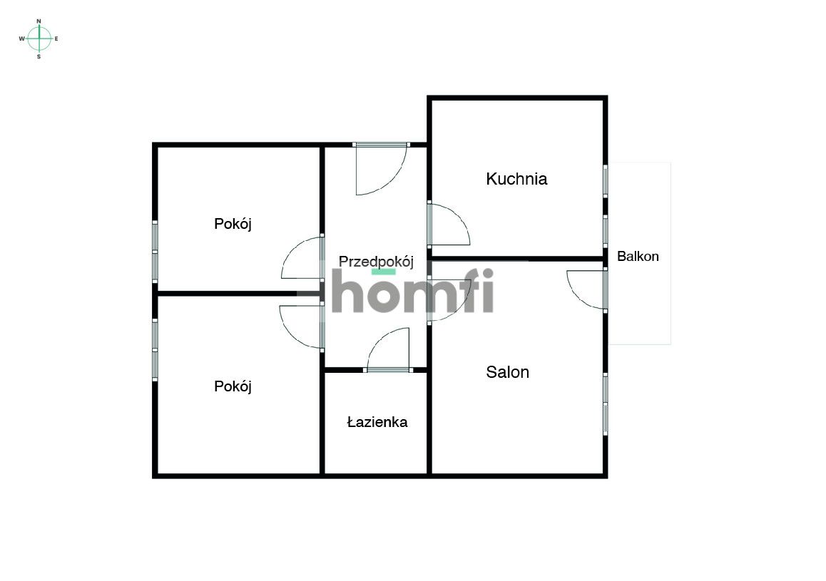 Na wynajem 3-pokojowe mieszkanie rozkładowe przy ul. Alpejskiej. - Mieszkanie - Wynajem - Wrocław, Krzyki / Gaj