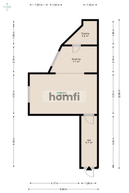 Inwestycyjna Kawalerka w Centrum Miasta - Mieszkanie - Sprzedaż - Łódź, Polesie