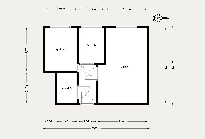Cozy two-room apartment in Bytom - Apartment - Sale - Bytom, Bobrek