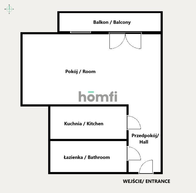NOWE studio z odrębną kuchnią 27m2 (ul. Vetulaniego, Kraków) - Mieszkanie - Wynajem - Kraków, Krowodrza / Prądnik Biały