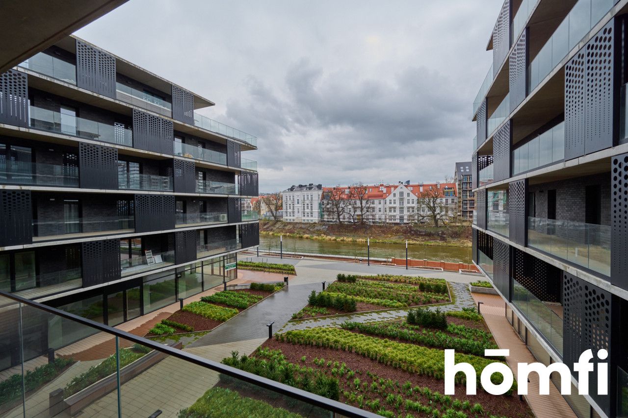 Klimatyzowany 3 pokojowy apartament z widokiem na Odrę i miejscem postojowym. - Mieszkanie - Wynajem - Wrocław, Kępa Mieszczańska