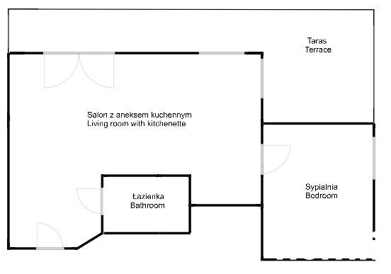 Piękny apartament z tarasem na ulicy Walońskiej - Mieszkanie - Wynajem - Wrocław, Krzyki