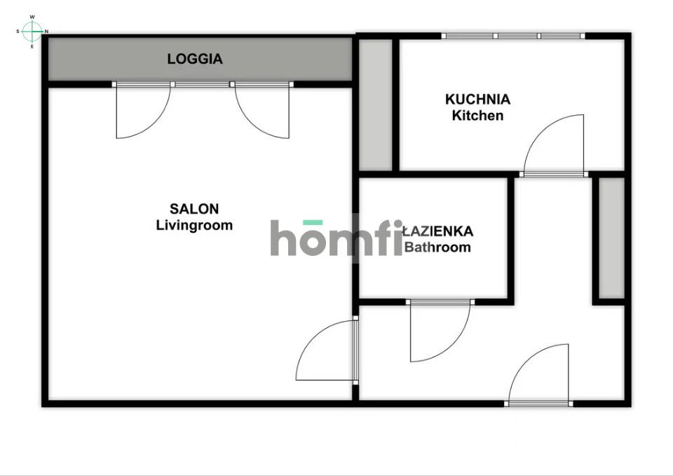 Przestronna kawalerka z balkonem | 39,3 m² | Tarnów, Kołłątaja - Mieszkanie - Wynajem - Tarnów, Grabówka