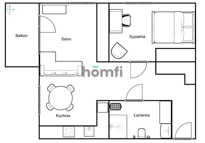 Stylish apartment in Olsza II - Apartment - Rent - Kraków, Śródmieście / Prądnik Czerwony