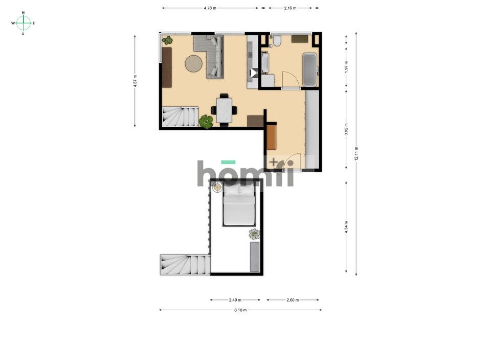 A unique 2-level apartment with a mezzanine and a beautiful view - Apartment - Sale - Poznań, Jeżyce / Strzeszyn