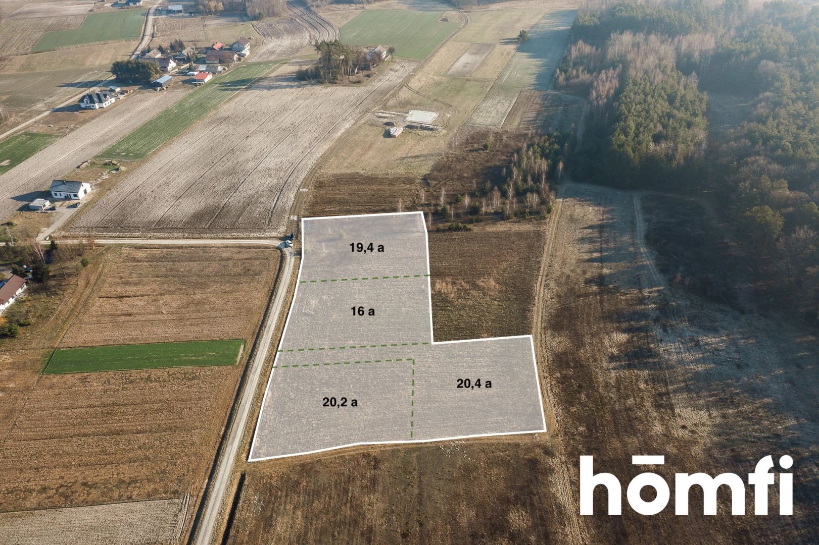 4 DZIAŁKI BUDOWLANE Z WZ | 4000 PLN/ar - Działka - Sprzedaż - Mielecki, Radomyśl Wielki / Dulcza Wielka