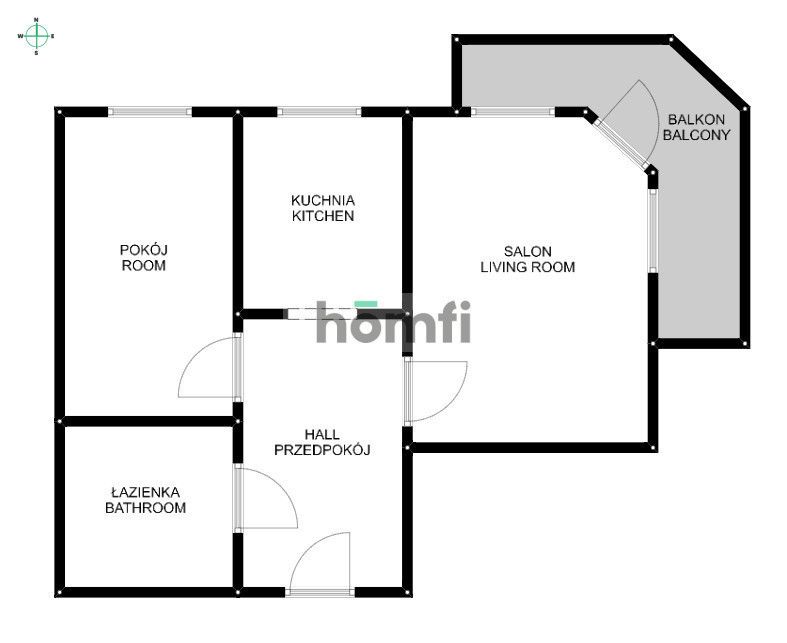 2 ROOMS | SEPARATE KITCHEN | BALCONY - Apartment - Rent - Kraków, Podgórze / Dębniki