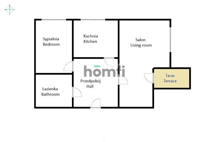 2-pokojowe rozkładowe mieszkanie przy ul. Skrzydlatej - Mieszkanie - Sprzedaż - Wrocław, Fabryczna / Gądów Mały