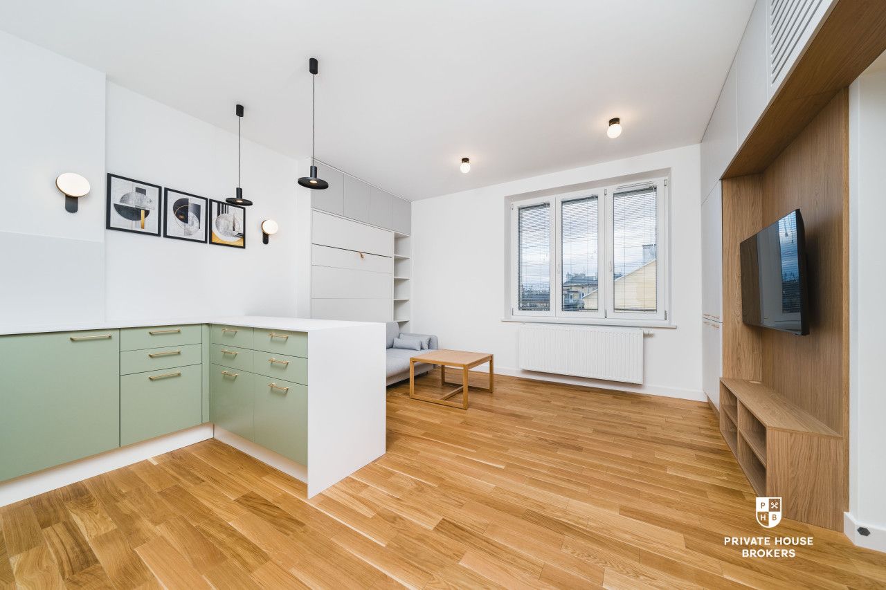 Stylish new  air-conditioned studio on the top floor – bright, atmospheric, functional! High Standard | Old Town - Квартира - Оренда - Kraków, Śródmieście / Stare Miasto