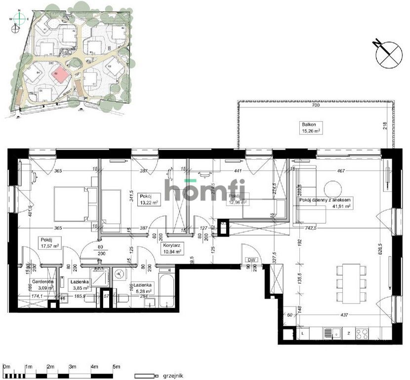 4 pokojowy apartament przy Parku Szczytnickim - Mieszkanie - Sprzedaż - Wrocław, Śródmieście / Zalesie