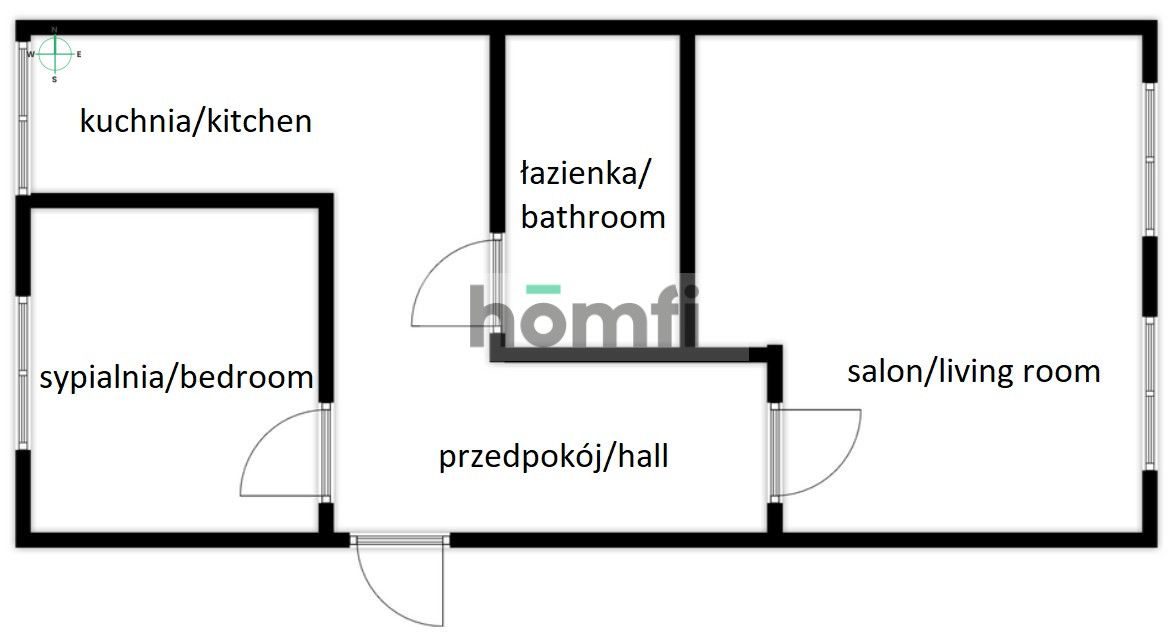 Sunny 2-room apartment in the old town - Apartment - Rent - Gdańsk, Śródmieście
