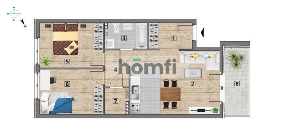 PADEREWSKIEGO | 3 pokoje, parking, 2 ogródki - Mieszkanie - Sprzedaż - Wrocławski, Siechnice