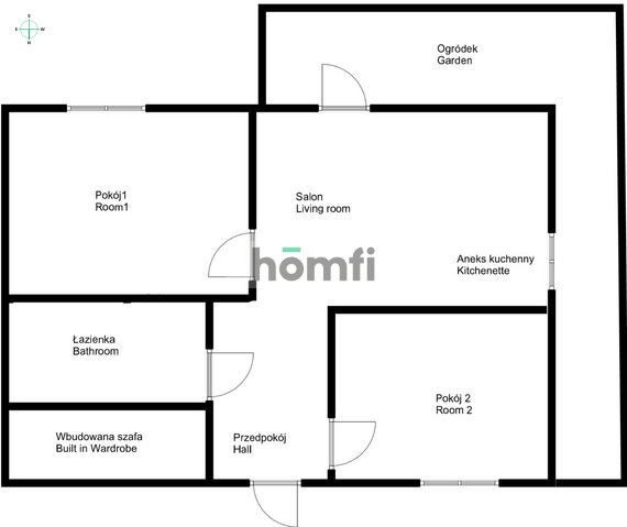Rozkładowe 3 pokojowe mieszkanie z ogrodem - Mieszkanie - Wynajem - Wrocławski, Kąty Wrocławskie / Krzeptów