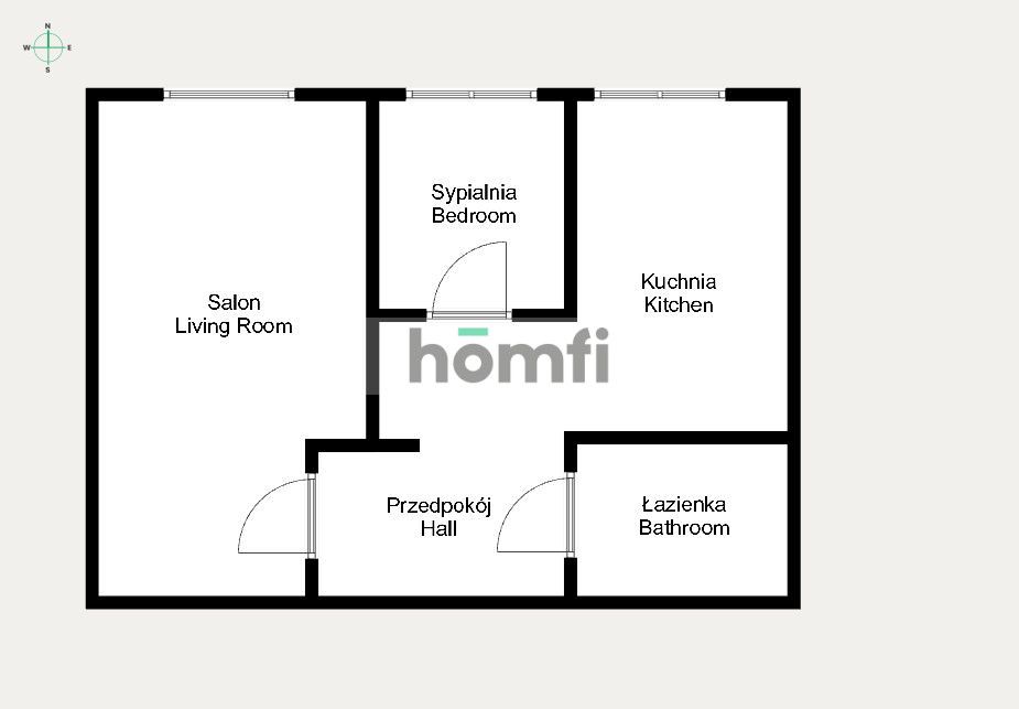 2-room apartment with a separate kitchen in Salwator - Apartment - Rent - Kraków, Krowodrza / Salwator