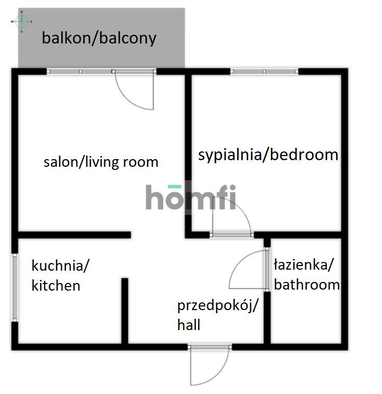 Słoneczne 2-pokojowe mieszkanie na Przymorzu - Mieszkanie - Wynajem - Gdańsk, Przymorze