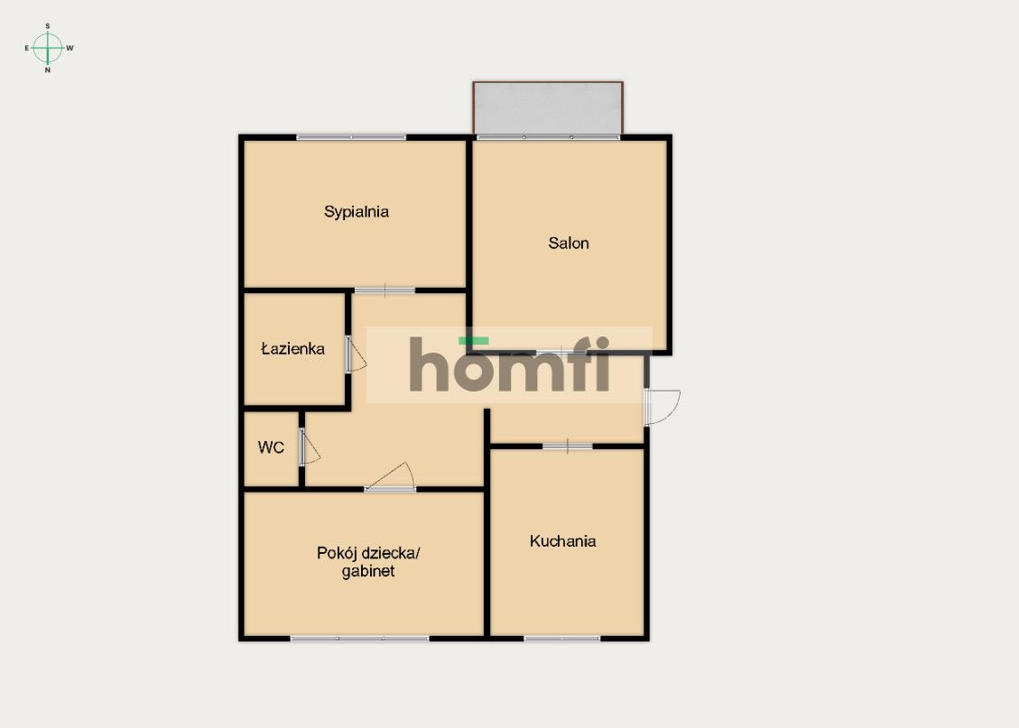 Furnished 4 room apartment 60m2 with parking - Apartment - Rent - Łódź, Bałuty