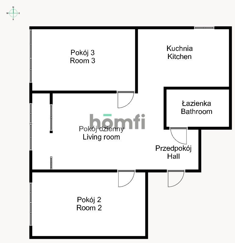3 room apartment close to City Center and ul.Grabiszyńska - Apartment - Rent - Wrocław, Fabryczna / Grabiszyn