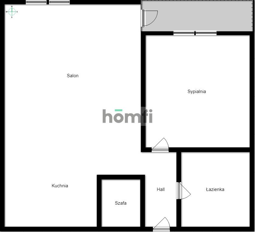 2-room with balcony / Prądzyńskiego - Apartment - Rent - Wrocław, Krzyki