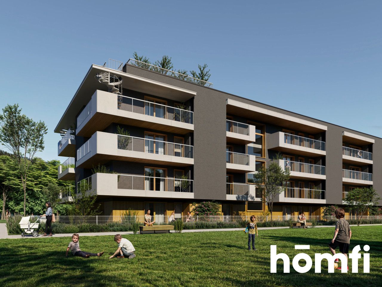 Trzypokojowy apartament z tarasem na dachu - Mieszkanie - Sprzedaż - Dzierżoniowski, Bielawa