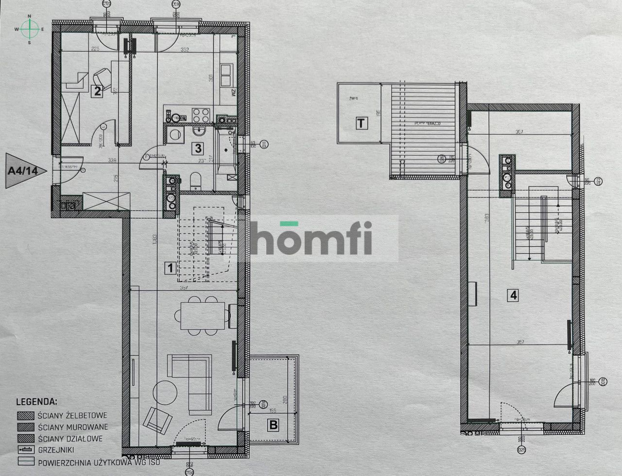 Apartament dwupoziomowy - Świetna lokalizacja - Mieszkanie - Sprzedaż - Kielce, Słowik-Willa