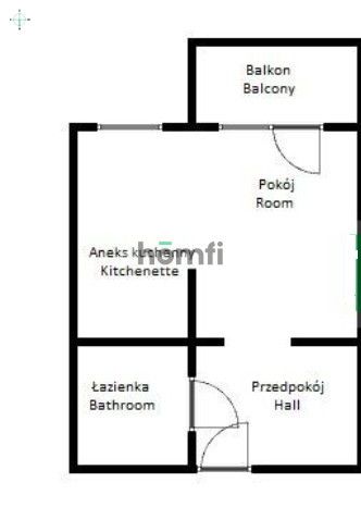 Studio apartment in the city center- Braniborska 44 2200 PLN - Apartment - Rent - Wrocław, Stare Miasto