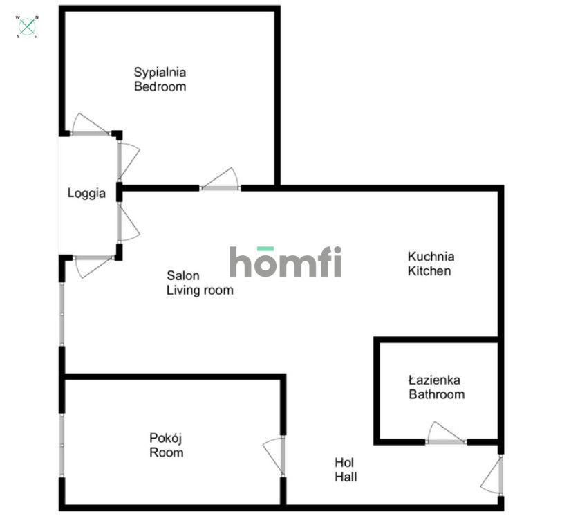 3-pokoje 9 piętro przy Sky Tower Gwiaździsta - Mieszkanie - Wynajem - Wrocław, Krzyki