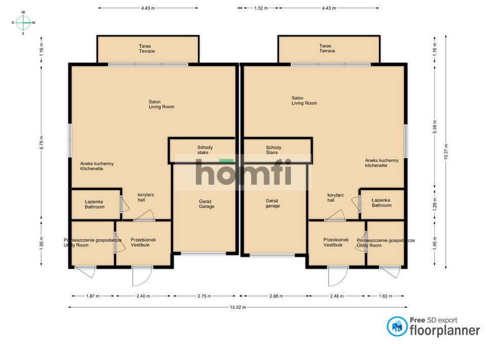 Wyjątkowy bliźniak z ogrodem - na sprzedaż, Radom - Dom - Sprzedaż - Radom, Kierzków