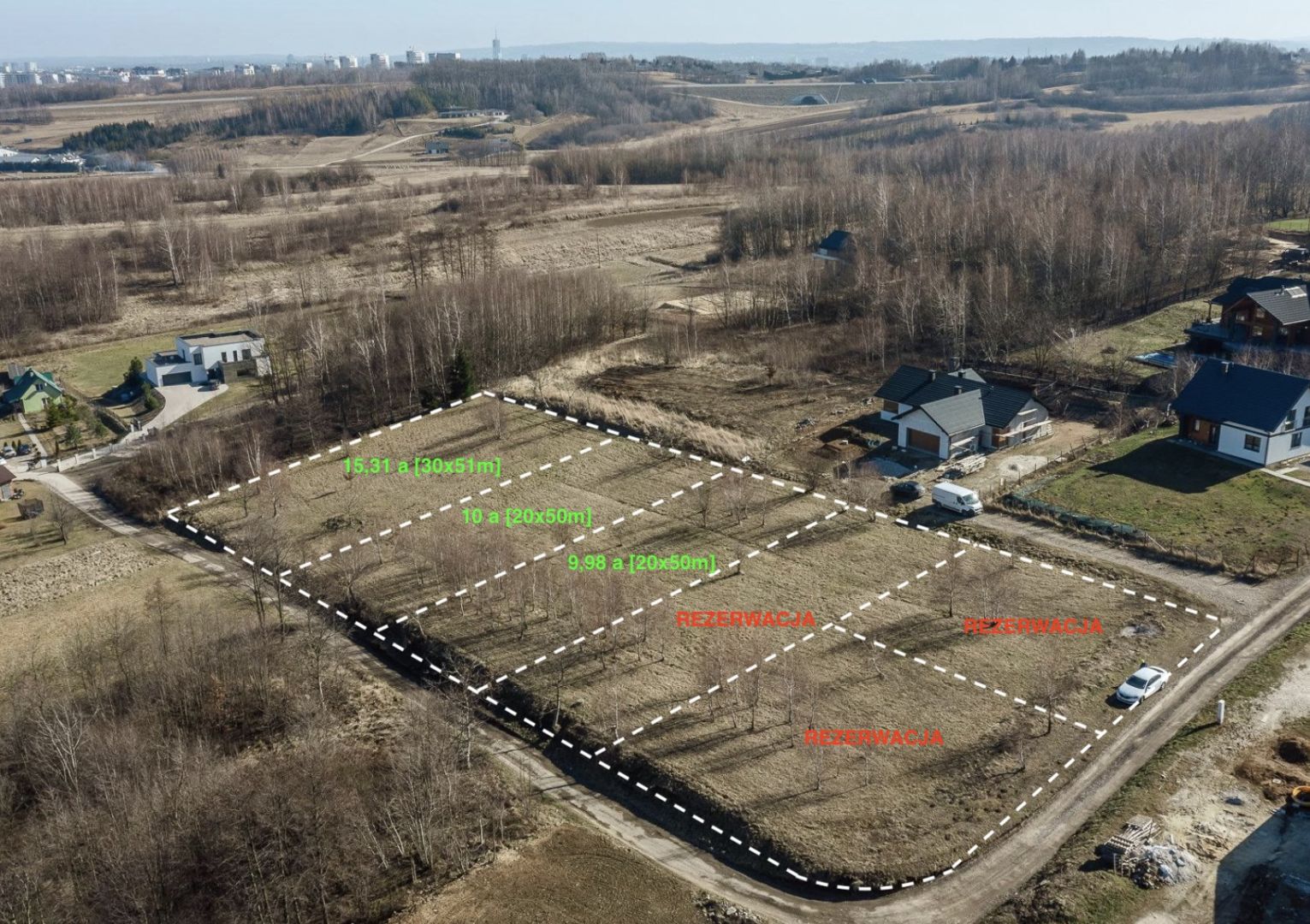 BEAUTIFUL PLOT WITH ISSUED DEVELOPMENT CONDITIONS, WITH AN AREA OF 11.25 AR LOCATED AT ZIELONE WZGÓRZE STREET IN RZESZÓW - Ділянка - Продаж - Rzeszów, Przybyszówka