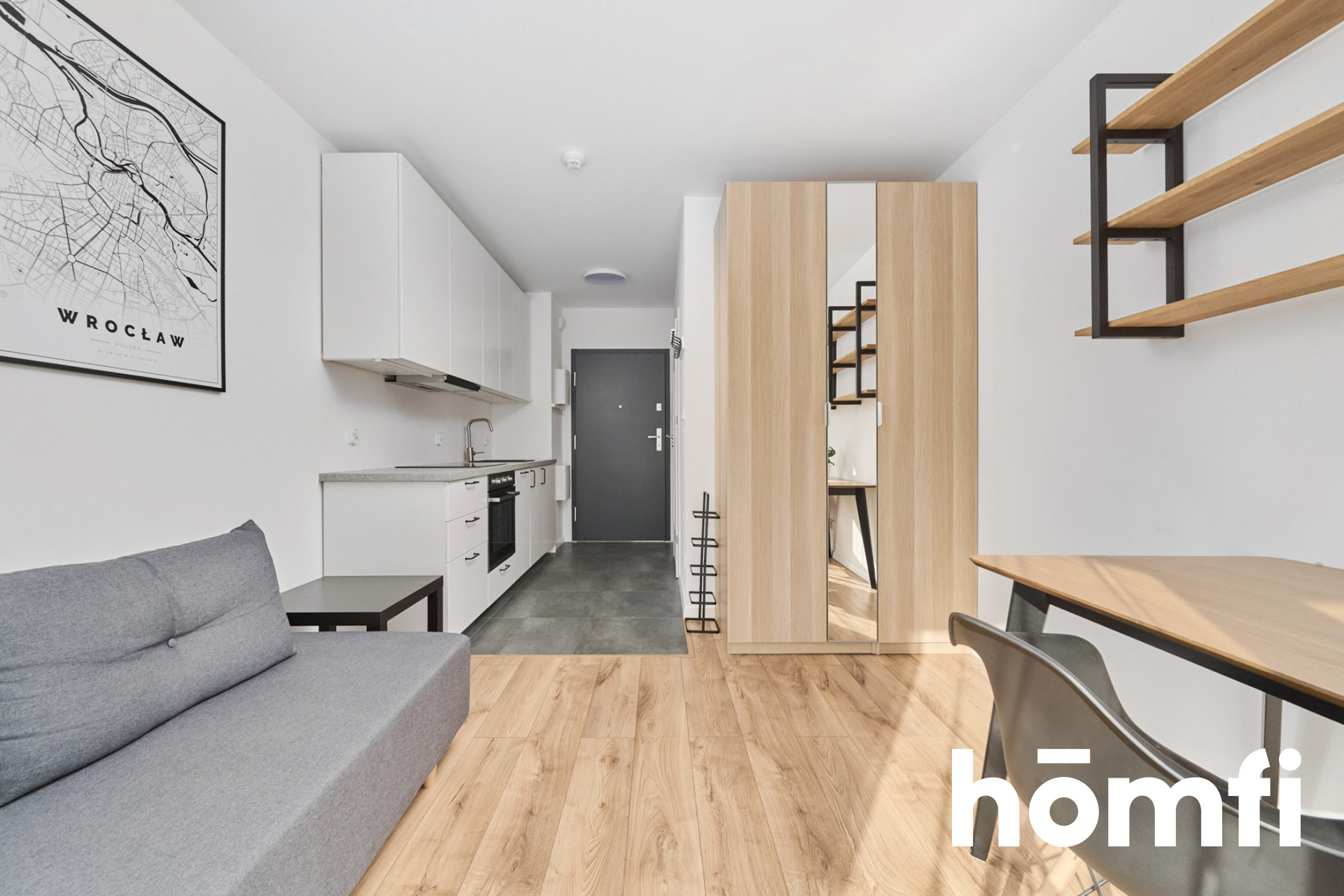 Madalińskiego - studio z balkonem na VI piętrze - Mieszkanie - Wynajem - Wrocław, Krzyki