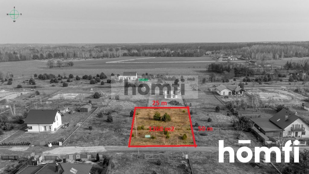 Picturesque building plot 1260m2 - Ділянка - Продаж - Pabianicki, Lutomiersk / Stanisławów Stary