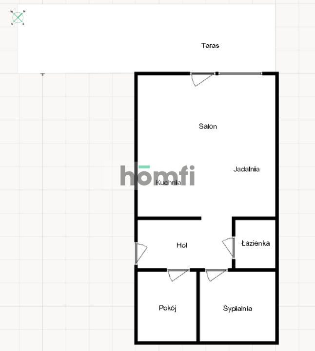 Nowe 67 m2 3-pokoje + duży taras Aleja Architektów - Mieszkanie - Wynajem - Wrocław, Fabryczna