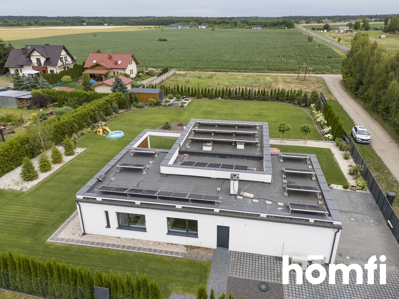 Modern house with large plot and renewable energy! - House - Sale - Wągrowiecki, Wągrowiec / Kobylec