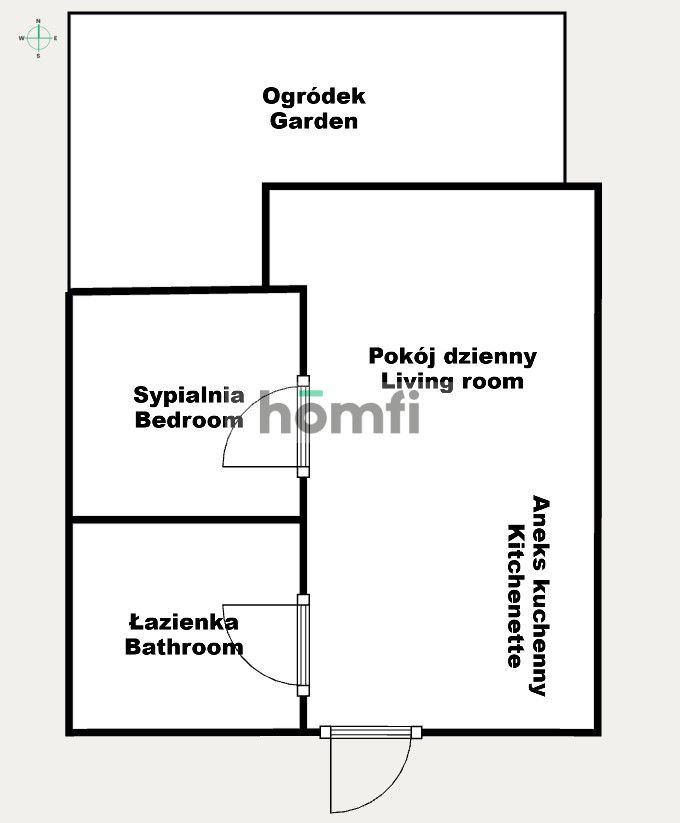 ALEJA ŚLIWOWA | 2 pokoje, ogródek, nowoczesne - Mieszkanie - Sprzedaż - Wrocław, Fabryczna
