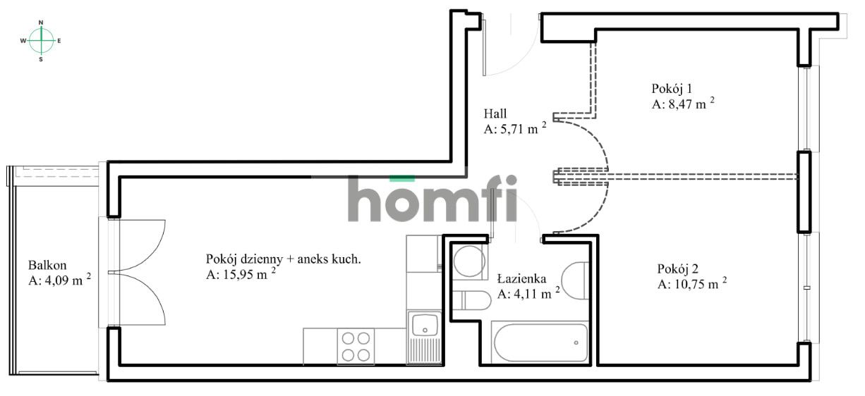 3-room apartment for rent in Kliny - Apartment - Rent - Kraków, Podgórze / Kliny