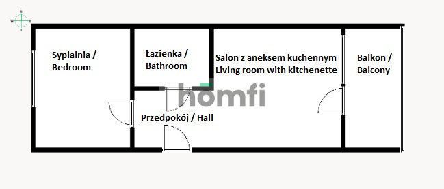 A 2-room apartment for rent (ul. Wrocławska) AIR CONDITION - Квартира - Оренда - Kraków, Krowodrza / Łobzów